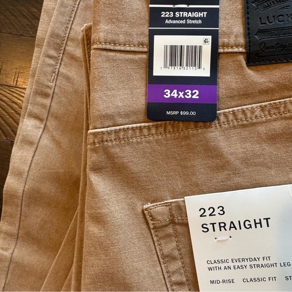 Lucky Brand Straight Fit 5‎ Pocket Pant 32” inseam - Picture 2 of 9